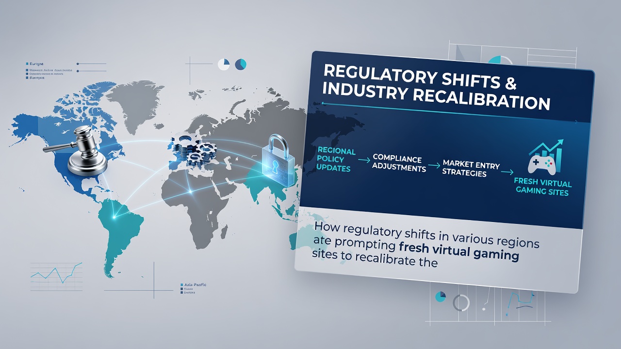 Global map overlay with regulatory icons highlighting shifts in gaming incentive strategies